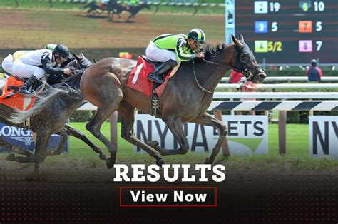 The New York Racing Association encourages responsible wagering. . Nyra results